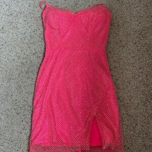 Elegant Pink Women's Dress